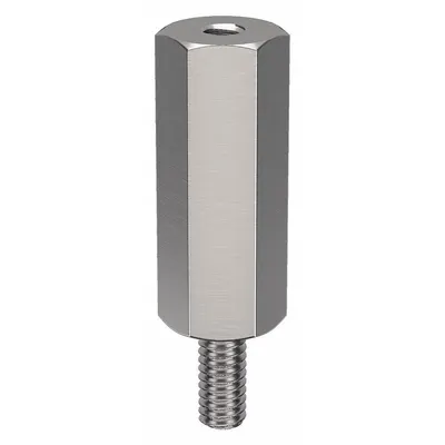 OEM Standoff: Male x Female, #8-32 Thread Sz, 2 in Lg, Hex, Stainless Steel - Stainless Steel Male x Female Standoffs