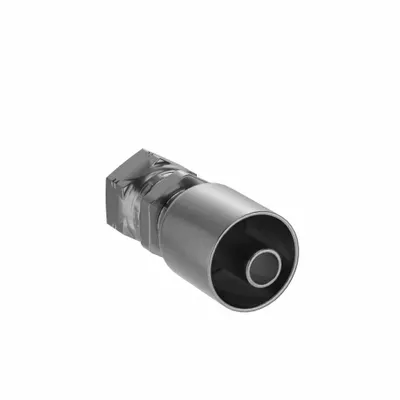 PARKER Hydraulic Crimp Fitting: Steel x Steel, Straight, -8 For Hose Dash Size - Parker Crimp Hydraulic Hose Fittings with BSPP Connection