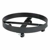 EAGLE Drum Dolly: 1,000 lb Load Capacity, For 95 gal Container Capacity, Round, (4) Swivel, Rubber (MPN 1698)