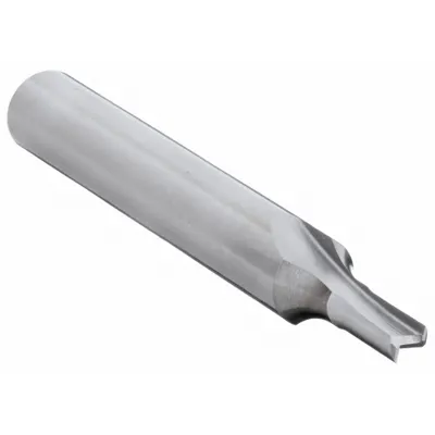 ONSRUD Solid Router Bit: Straight V-Flute, 2 Flute, 3/16" Cut Dia, 5/8" LOC (MPN 56-062) - Straight V-Flute Router Bits for Plastics