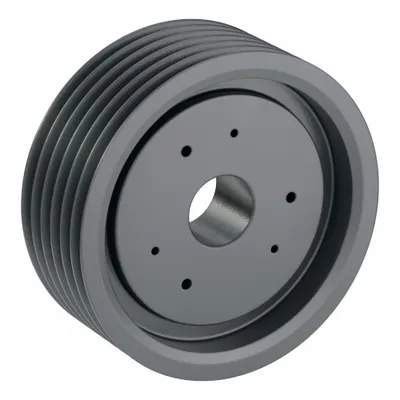 OEM V-Belt Pulley: 8V1900 - Bushed-Bore Cast-Iron Wedge V-Belt Pulleys