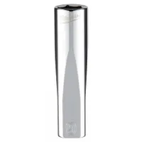 MILWAUKEE Deep Well Socket: Metric, 1/4 in Drive Size, 9 mm Socket Size, 6-Point, Deep, Chrome (MPN 45-34-9047)