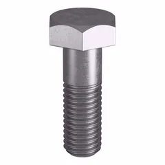 Structural bolt made to ASTM A193 Grade B8 material standards and ASME B18.2.1 dimensional standards. Thread size 5/8"-11, length 2 inches, plain finish. Suitable for high-temperature and high-pressure applications such as flanges, valves, and pressure vessels. Pack of 5, nut not included.