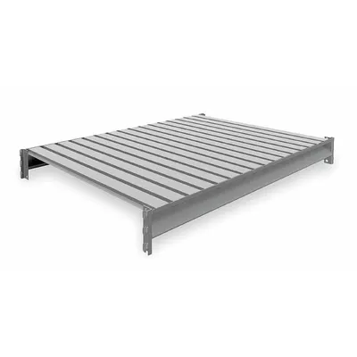 TENNSCO Shelf: 48 in x 36 in, 22 ga Beams, Steel - Ribbed Steel Decking Bulk Rack Shelf Kits