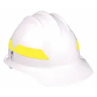 BULLARD Wildland Fire Helmet: White, Front Brim, Chin Strap, 6-Point Sure-Lock(R) Ratchet (MPN FCWHR)