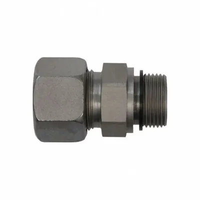 BRENNAN INDUSTRIES Compression Fitting Adapter: 10 mm OD x 1/4 in Pipe size - Flareless Bite-Type Stainless Steel Compression Fittings