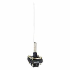 Momentary-action limit switch head with top-mounted non-metallic wobble stick operator. Compatible with XCKS series. Used for position sensing in industrial automation, detecting objects from any direction in conveyor, packaging, and material handling applications.