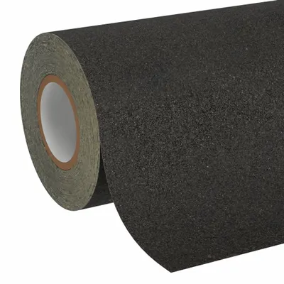 3M Anti-Slip Tape: Very Coarse, 24 Grit Size, Solid, Black, 24 in x 30 ft - Heavy Traffic Antislip Tape