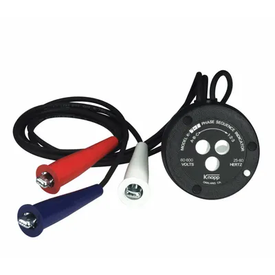 HDE Phase Sequence Tester: 25 Hz to 60 Hz, 60 V to 600 V, For Three Phase - Phase Rotation Meters & Indicators
