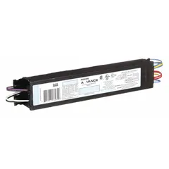 0-10V continuous dimming ballast for two T8/T8U fluorescent lamps (F25T8). Operates on 120 to 277V AC input with rapid start technology. Suitable for commercial lighting applications requiring adjustable light levels.