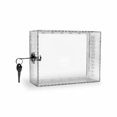 PRO1 IAQ T150 Plastic Thermostat Guard with Lock & Key - Plastic Thermostat Guards with Lock & Key