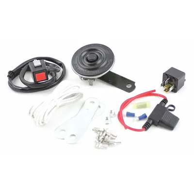 FIAMM 66066 Low Tone Electric Horn for Motorcycles, 12V DC, Black, 2-1/2 in - Electric-Powered Horns