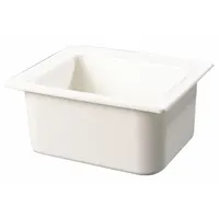 CARLISLE Food Pan: Half Size, Rectangular, 6 qt Capacity, NSF Certified, 12 3/4 in Overall Lg (MPN CM110102)