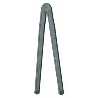 GEDORE Pin Spanner Wrench: 432 mm, 5/16 in Pin Dia, 9 in Overall Lg, 5/16 in Pin Lg, 1/8 in Hook Dp (MPN 44 8)