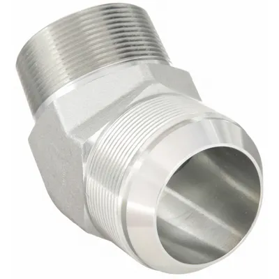 AEROQUIP Hydraulic Hose Adapter: 2 in x 2 in Fitting Size, Male x Male, NPTF x JIC - NPTF-to-JIC Steel Hydraulic Hose Adapters