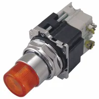 EATON Illuminated Push Button: Illuminated, Extended Profile, Metallic, 30 mm, 1NO/1NC (MPN 10250T397LAD24-1)