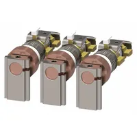 Replacement vacuum interrupter set containing three contacts, designed for use with Siemens 3RT1276 series contactors. Used in industrial motor control and power switching applications to restore switching capability by replacing worn or damaged contacts