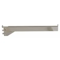 ECONOCO Faceout: Single, 1 in Slot Spacing, 1/2 in Slot Lg, 1/4 in x 14 in x 1 in, Chrome, Silver (MPN RDW/14)