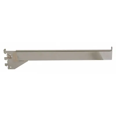 ECONOCO Faceout: Single, 1 in Slot Spacing, 1/2 in Slot Lg, 1/4 in x 14 in x 1 in - Face-Out Hangrails for Slotted-Standard Shelving