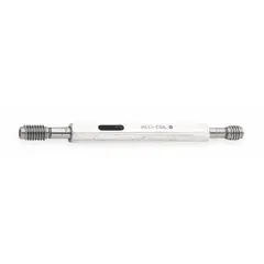 This inch-system thread gauge is used to verify the correct size and pitch of tapped holes before installing helical thread inserts. It is compatible with 1/4"-28 right-hand coarse external threads, ensuring proper fit in industrial repair and maintenance applications.