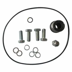 Seal kit and gasket set for straight centrifugal pumps. Includes O-ring. Compatible with Dayton centrifugal pump model 55JJ72. Used for replacing worn seals to prevent leaks in water circulation and process fluid systems.