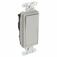 BRYANT Wall Switch: Rocker Switch, 3-Way, Maintained, Gray, 120/277V AC, 20 A (MPN 9903GRY)