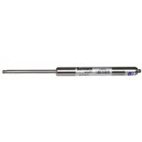 Gas spring providing 250 lbf force with an extended length of 18 15/64 in and M8 rod thread size. Supplied without end fittings for custom mounting. Used for controlled motion of hatches, lids, and access panels in industrial equipment