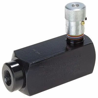 Parker Hydraulic Flow Control Valve: 3 gpm Max Flow Rate, #6 SAE O-Ring Boss - Pressure-Compensated Flow Control Valves