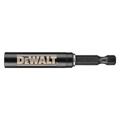 Magnetic screw holder for use with rotary drills. Aids in screw alignment and driving during drilling operations, reducing dropped fasteners in tight or awkward positions.
