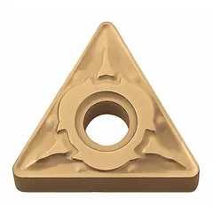 Triangle (T) indexable turning insert in carbide grade CA525. TNMG style with chipbreaker geometry for general-purpose turning, facing, and profiling of steel and cast iron in medium machining operations.