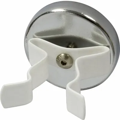MAG-MATE Ceramic Magnets: Encased with Clip, 0.28 in Thick, 1 13/32 in Outside Dia - Cup Ceramic Magnets
