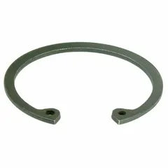 Internal retaining ring designed to fit into a machined groove inside a bore or housing, securing components and preventing axial movement. Compatible with Dayton model 4KHD4. Used in industrial machinery and equipment maintenance.