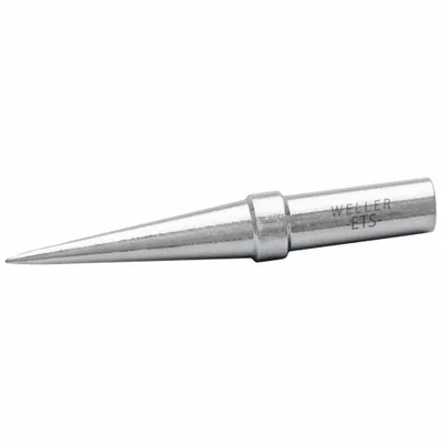 WELLER ET Series Soldering Tip TETS-5, Conical, 0.4 mm Width - ET Series Soldering Tips