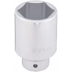 This 3/4" drive hand socket features a 1 1/2" SAE hex size, 6-point deep configuration, and a chrome finish with friction retention. Designed for use with 3/4" drive tools, it is suited for tightening or loosening hex fasteners in industrial maintenance and heavy equipment repair.