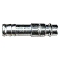 GUARDAIR Hose Barb: Steel, 3/8 in Hose Barb Male High Flow Connector, 1 29/32 in Overall Lg, 38H04M