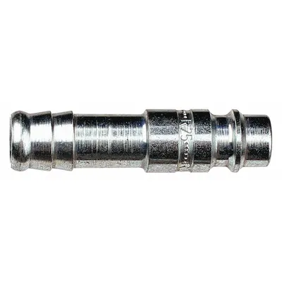 GUARDAIR Hose Barb: Steel, 3/8 in Hose Barb Male High Flow Connector, 1 29/32 in Overall Lg - Hose Connectors