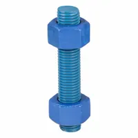 USA FASTENER Fully Threaded Stud: 1"-8 Thread Size, Steel, Grade B7, PTFE Coated, 5 1/2 in Lg, 4 PK (MPN B7-1-5.5)