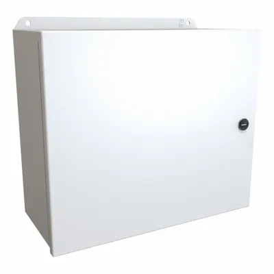 HAMMOND Electrical Enclosure: Steel, 12 in x 14 in x 6 in, NEMA 12/13/3R/4, w/Panel - Steel Washdown Enclosures
