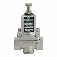 WATTS Pressure Regulator: FNPT x FNPT, 3/8 in Pipe Size, Stainless Steel, 20 psi to 175 psi (MPN 3/8 SS 263A 20 175)