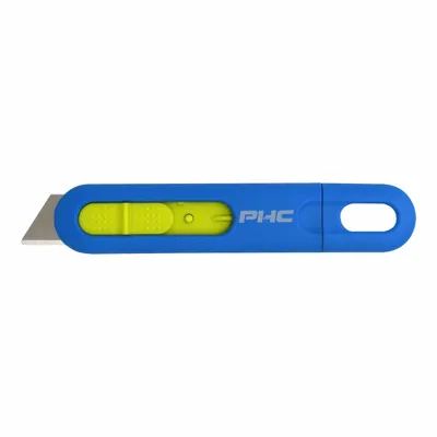 PACIFIC HANDY CUTTER, INC Utility Knife: 6 in Overall Lg, Textured, 5 1/2 in Overall Wd - Automatic Retracting Utility Knives