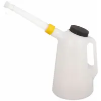 Measuring Container: 2 qt Fluid Capacity, 5 in Overall Dia, 8 3/4 in Overall Ht, Translucent, Flex (MPN 94363)