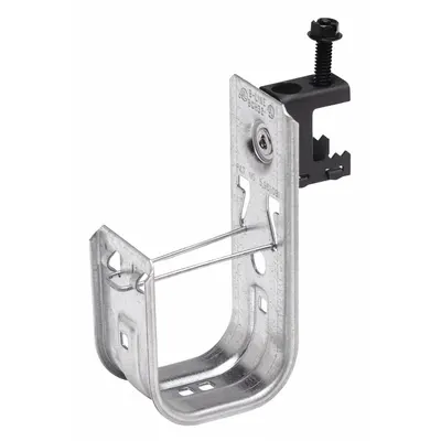 COOPER B-LINE J-Hook: Clamp-On with Locking Latch, 2 in Max. Bundle Dia. - Beam Mount J-Hooks