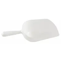 Scoop: Non-Sterile, HDPE, 1 L Capacity - mL, 33 3/4 fl oz Capacity - oz, 35.05 cm Overall Lg, White (MPN 208075-1000)