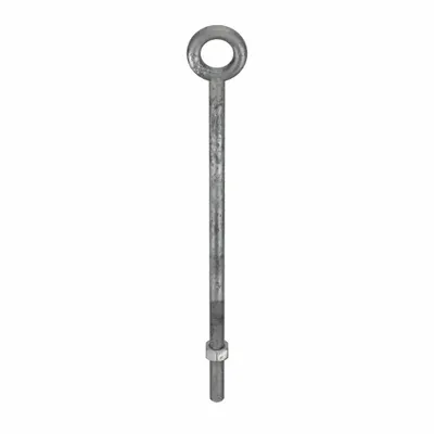 KEN FORGING Machinery Eye Bolt: Without Shoulder, Steel, Galvanized, 3/4"-10 Thread Size - Machinery Eye Bolts without Shoulder