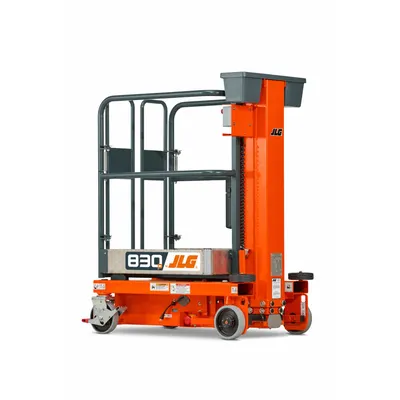 JLG Mobile Personnel Lift: Battery, Push-Around, 8.2 ft Elevated Platform Ht - Push-Around Vertical Lifts