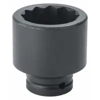 PROTO Impact Socket: 3/4 in Drive Size, Metric, 36 mm Socket Size, 12-Point, Std, Black Oxide (MPN J07536MT)