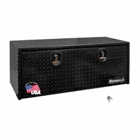 BUYERS PRODUCTS Underbody Truck Box: Underbody Truck Box, Single Drop-Down Door Door, Black, Keyed (MPN 1725118)