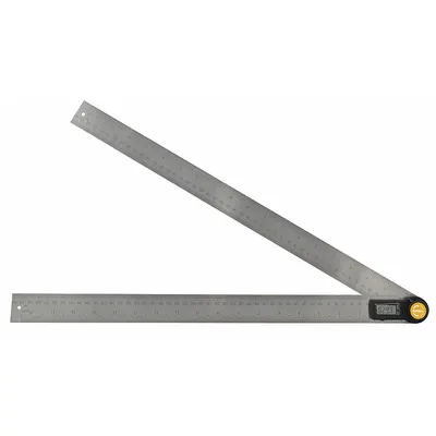 JOHNSON LEVEL Digital Angle Finder: 0°to 360°, Included, 19 in x 1 3/8 in, LCD - Digital Protractors