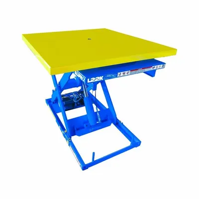 BISHAMON Lift Table: Electric, 4,400 lb Load Capacity, 41 1/2 in Max Lifting Ht - Rotating-Top Electric Lift Tables