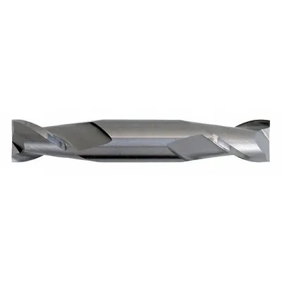 CLEVELAND Square End Mill: Carbide, TiAlN Coated, Double End, 2 Flute, 3/32" Mill Dia - Double-End Carbide Square End Mills
